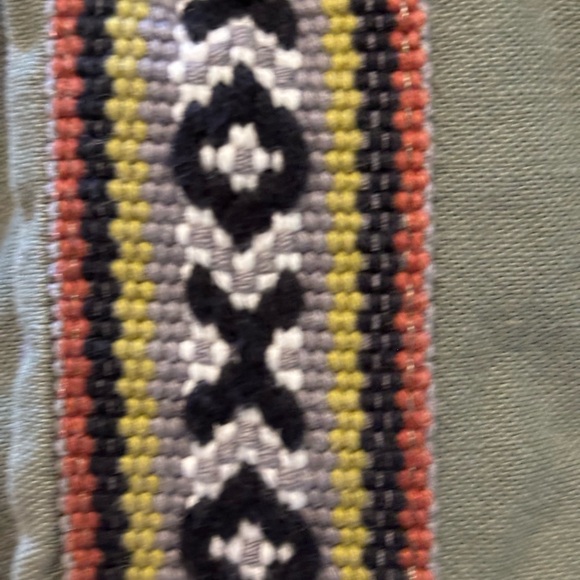 Free‎ People Weekend Wanderer Distressed Green Embroidered W’sHooded Jacket S - Picture 7 of 9